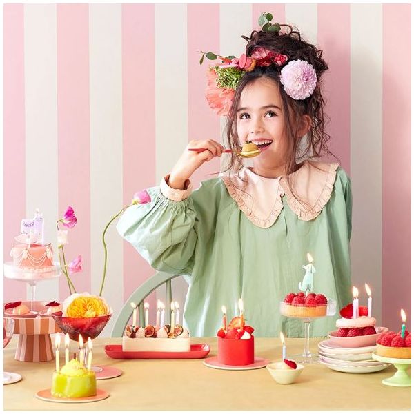 Set de 50 bougies d'anniversaire - Arc-en-ciel