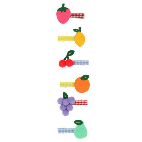 Set de 6 barrettes - Fruits