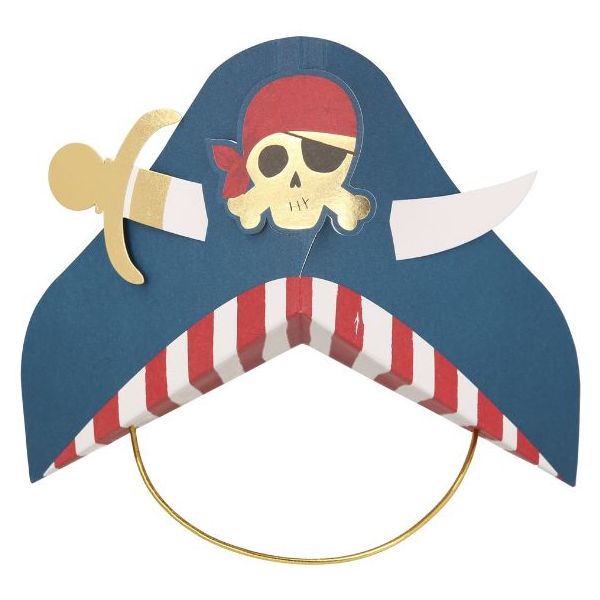 Set de 8 chapeaux de fête - Pirates