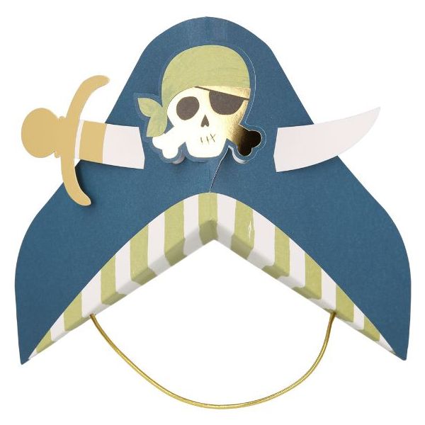 Set de 8 chapeaux de fête - Pirates