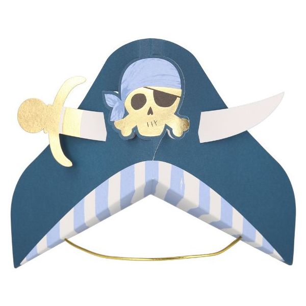 Set de 8 chapeaux de fête - Pirates