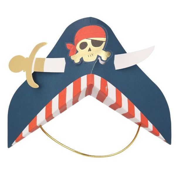 Set de 8 chapeaux de fête - Pirates