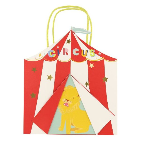 Set de 8 sacs festifs en papier - Cirque