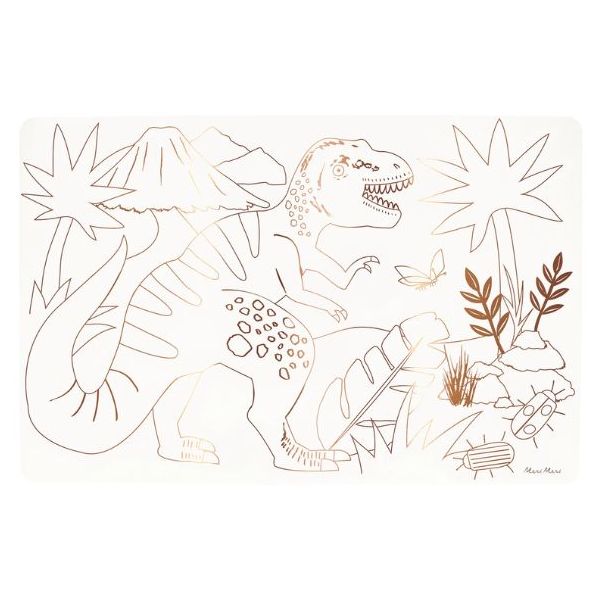 Set of 8 Coloring Placemats - Dinosaurs