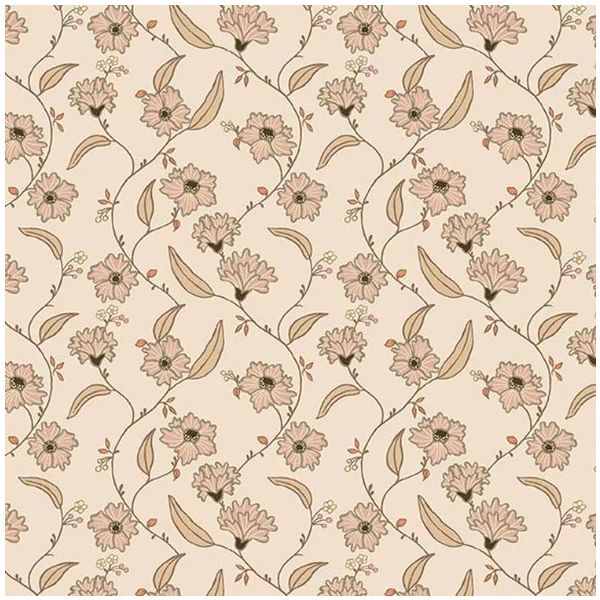 Set de vêtements de poupée Mazarine - Fleurs Beige