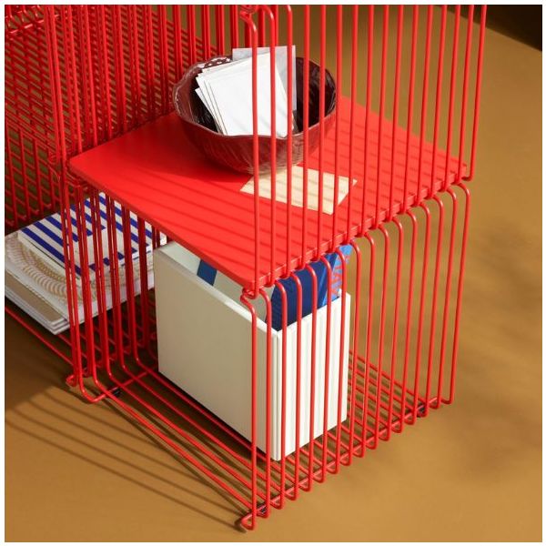 Panton Wire Single Square Metal Shelf - 25,7 cm