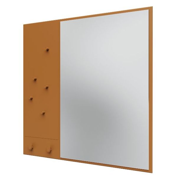 Spiegel Memo mit Wandkleiderstange & Magnetische Pinnwand