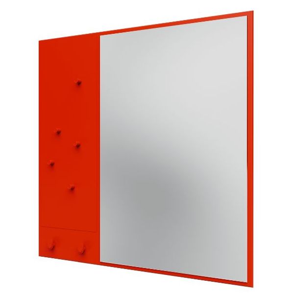 Spiegel Memo mit Wandkleiderstange & Magnetische Pinnwand