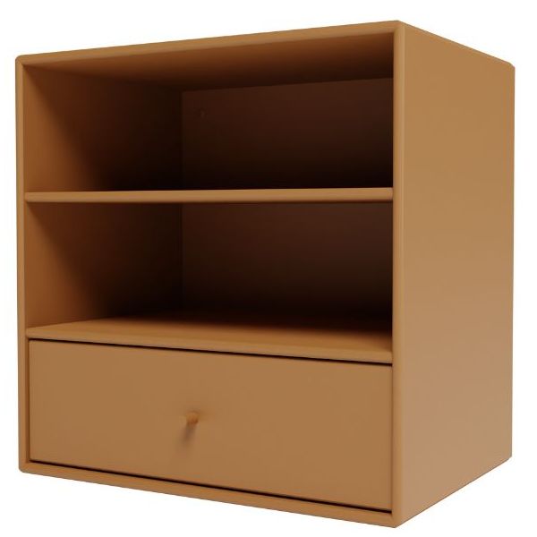 Mini 1005 Square Shelf - 2 Compartments / 1 Drawer - To Hang