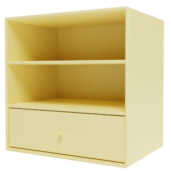 Mini 1005 Square Shelf - 2 Compartments / 1 Drawer - To Hang