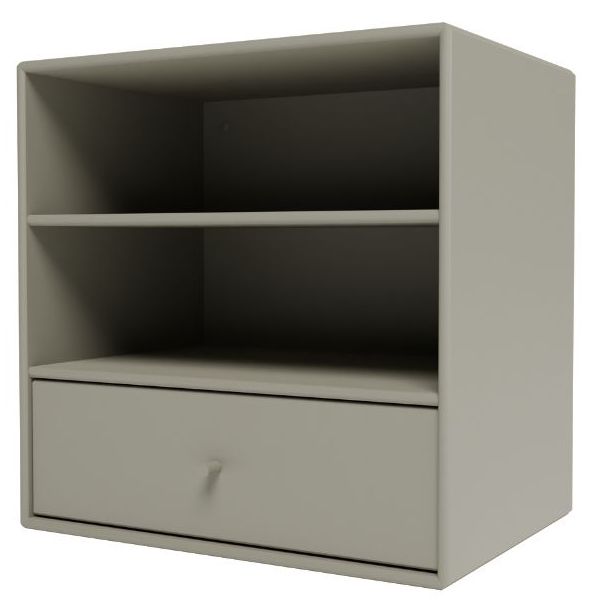 Mini 1005 Square Shelf - 2 Compartments / 1 Drawer - To Hang
