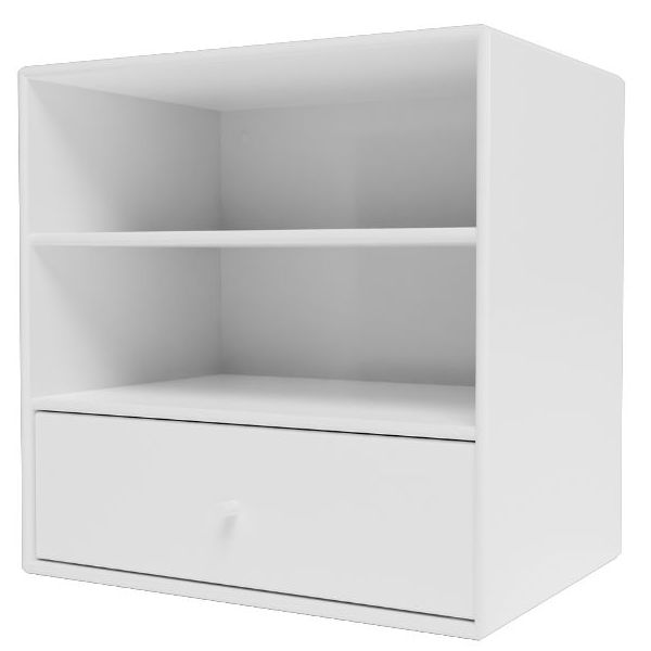 Mini 1005 Square Shelf - 2 Compartments / 1 Drawer - To Hang