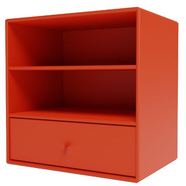 Mini 1005 Square Shelf - 2 Compartments / 1 Drawer - To Hang
