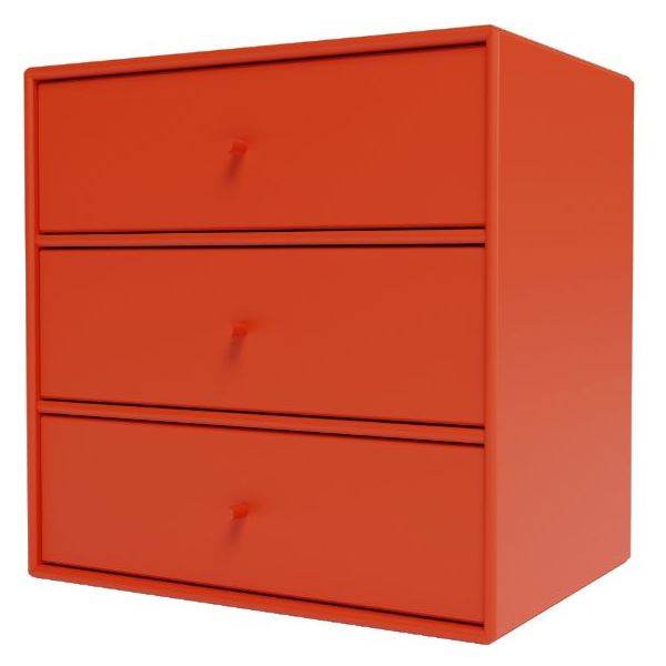 Mini 1007 Square Shelf - 3 Drawers - To Hang