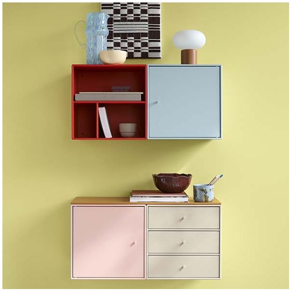 Mini 1104 Square Shelf - 3 Compartments - To Hang
