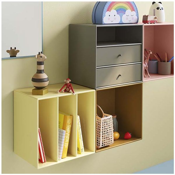 Mini 1302 Square Shelf - 3 Compartments - To Hang