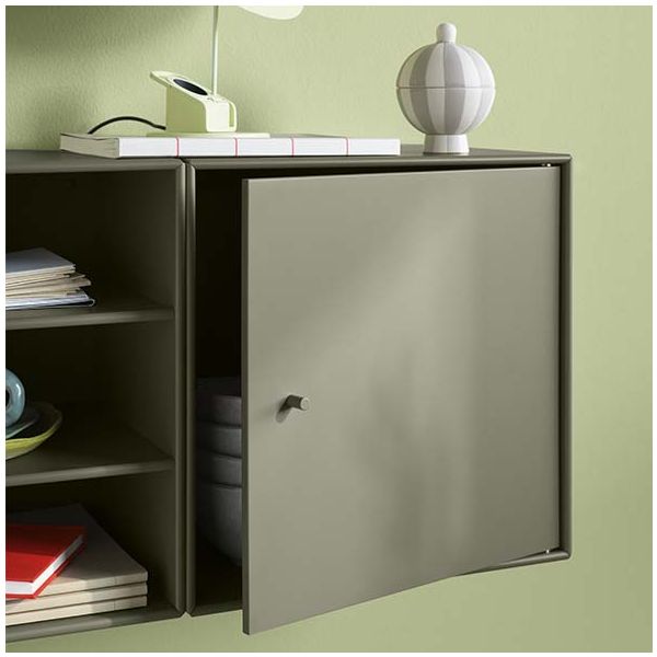 Mini 1005 Square Shelf - 2 Compartments / 1 Drawer - To Hang