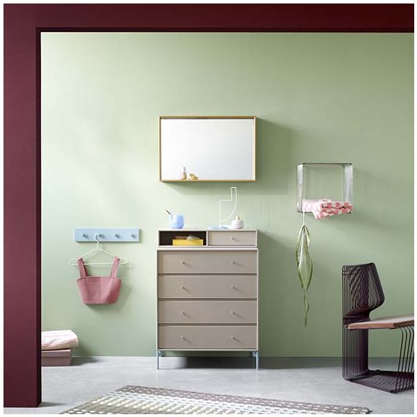 Porte-manteau mural avec 4 patères