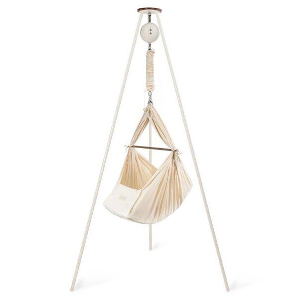 Bundle Classic - Hamac bébé suspendu à ressorts - Moteur Original - Nature / Crème