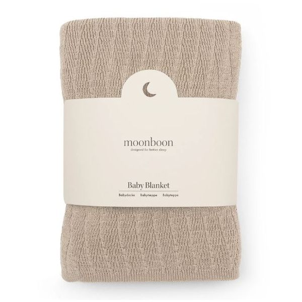 Couverture bébé en tricot - Terre
