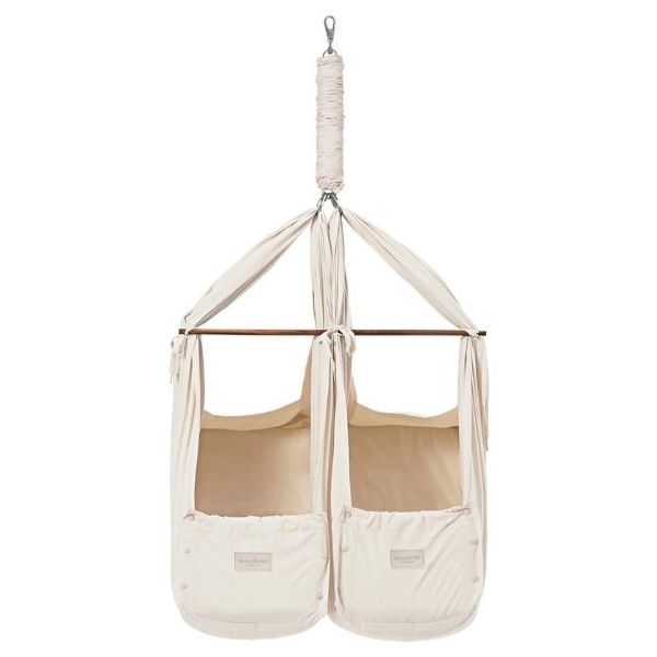 Bundle Classic - Hamac bébés Jumeaux suspendu à ressorts - Moteur Connect - Nature / Gris