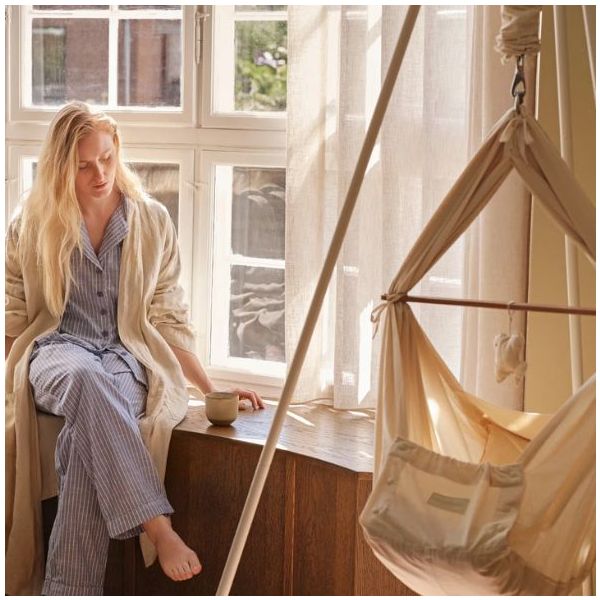 Hamac bébé suspendu à ressorts - Nature