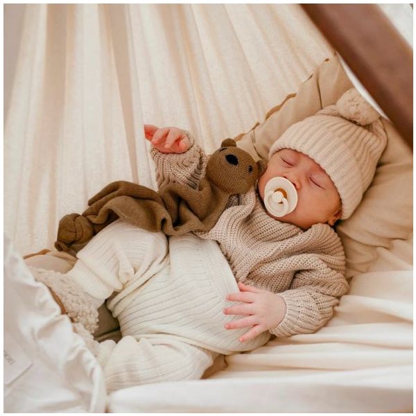 Bundle Classic - Hamac bébé suspendu à ressorts - Moteur Connect - Nature / Crème