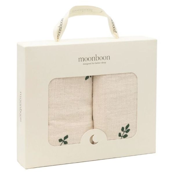 Set de 2 petits langes - Feuilles
