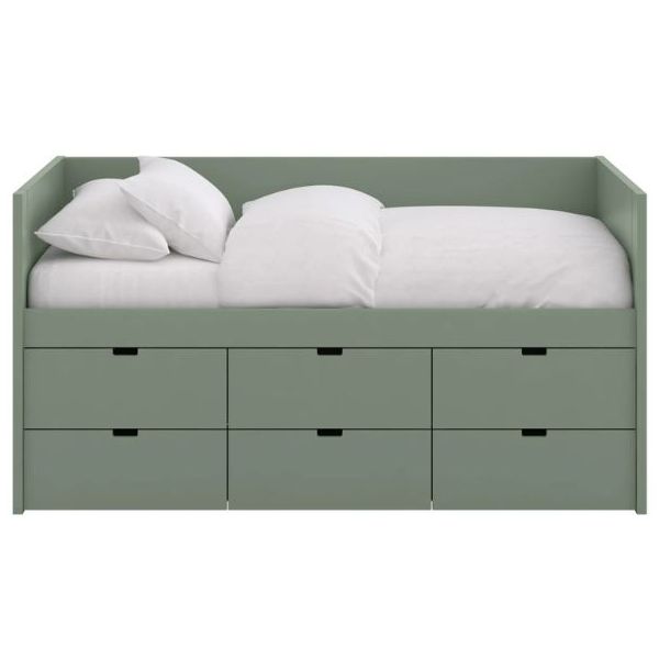 Lit banquette Block 6 tiroirs - 90 x 200 cm