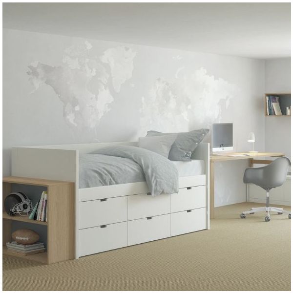 Day bed Block 6 drawers - 90x190cm