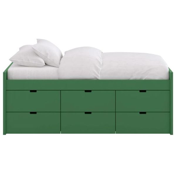 Block Single Bed with 6 drawers - 90x190cm