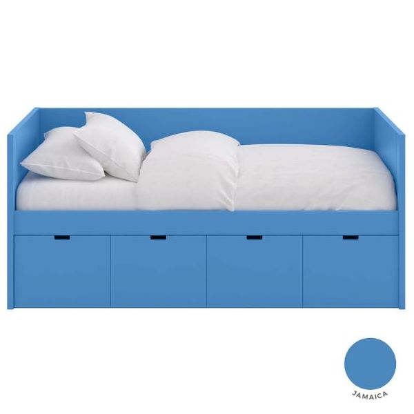 Box Day Bed with 4 Drawers - 90x190cm
