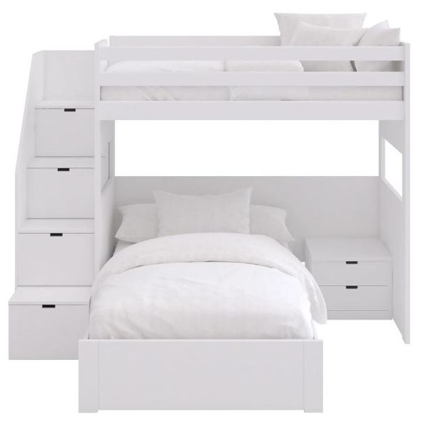 Lit mezzanine XL - Escaliers - 90 x 200 cm