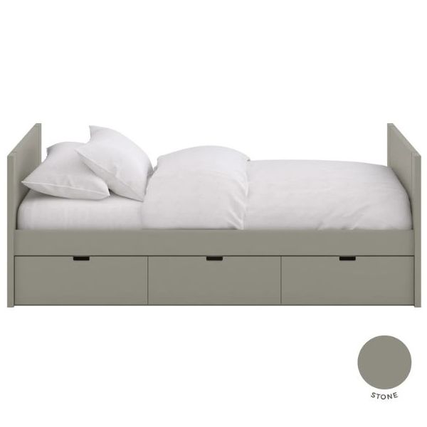 Lit simple Nido avec tiroirs de rangement - 90 x 200 cm