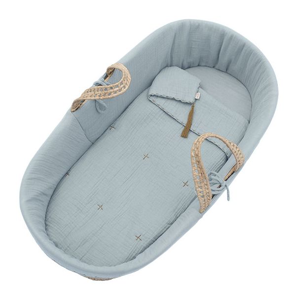 Parure pour couffin en palme - Sweet Blue