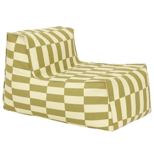 Pouf long d’extérieur Ado Matteo - Carreaux Lime
