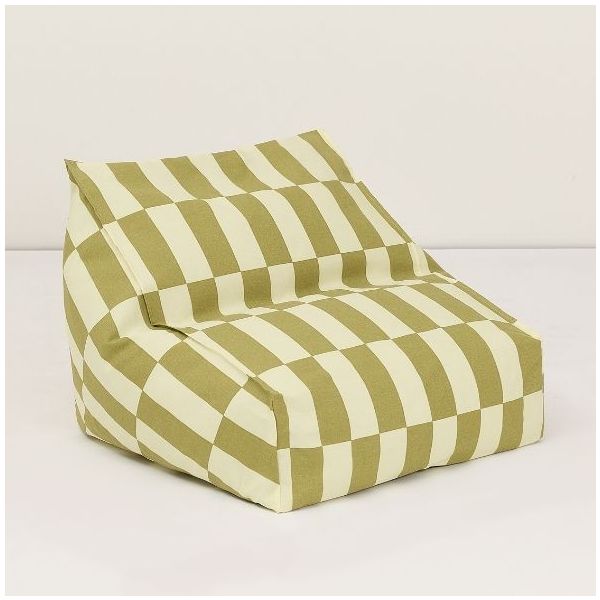 Vibes Kids Outdoor Beanbag Chair - Tiles Lime