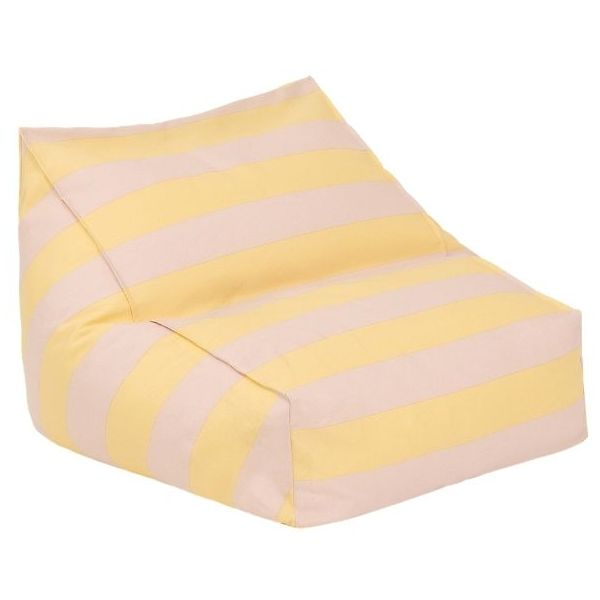Vibes Kids Outdoor Beanbag Chair - Stripes Wellow / Pink