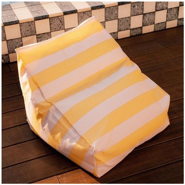 Vibes Kids Outdoor Beanbag Chair - Stripes Wellow / Pink