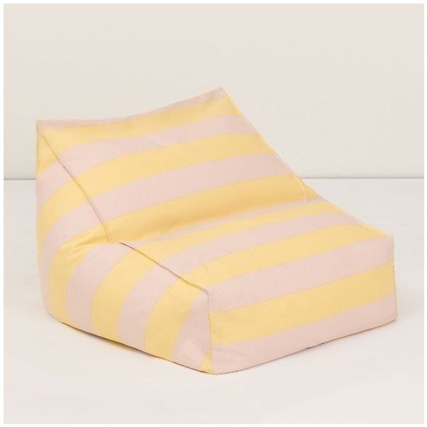 Vibes Kids Outdoor Beanbag Chair - Stripes Wellow / Pink