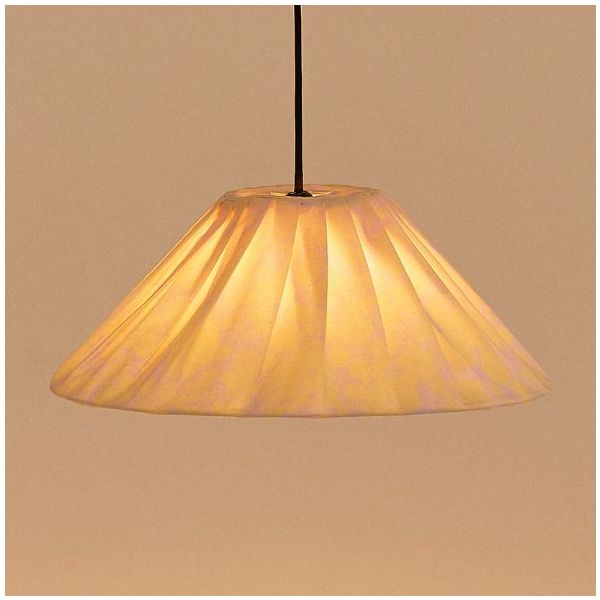 Ava Pleated Lampshade - 50 cm - Flowers Yellow