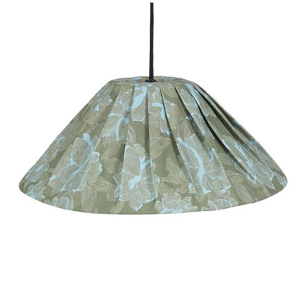 Ava Pleated Lampshade - 50 cm - Peonies Green