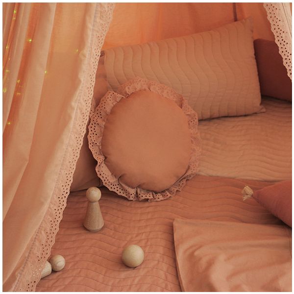 Ciel de lit voile Vera Dentelle - Sienna Brown