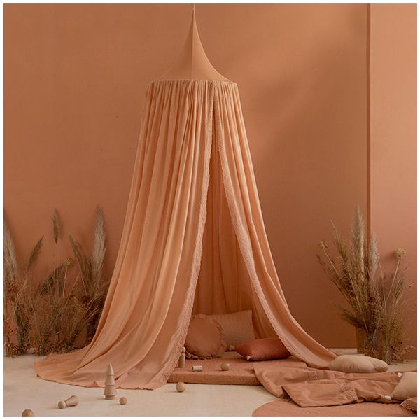 Ciel de lit voile Vera Dentelle - Sienna Brown