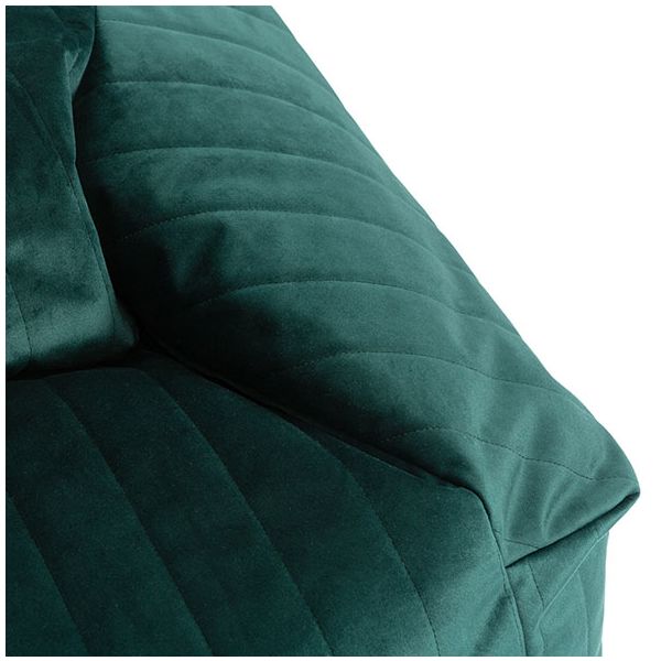 Pouf Fauteuil Velours Chelsea - Vert Jungle