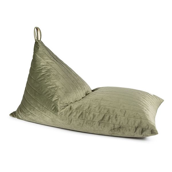 Pouf Velours Essaouira - Vert Olive