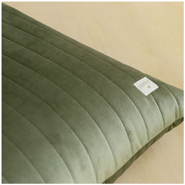 Pouf Velours Essaouira - Vert Olive
