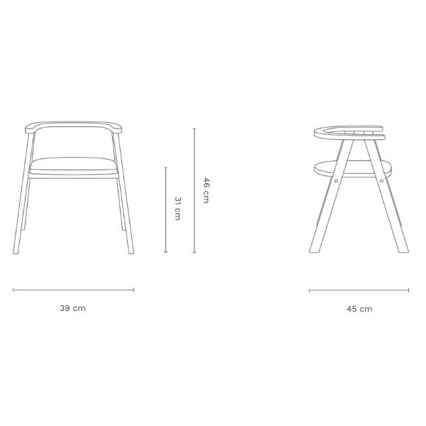 Growing Green Kids Chair - Blush