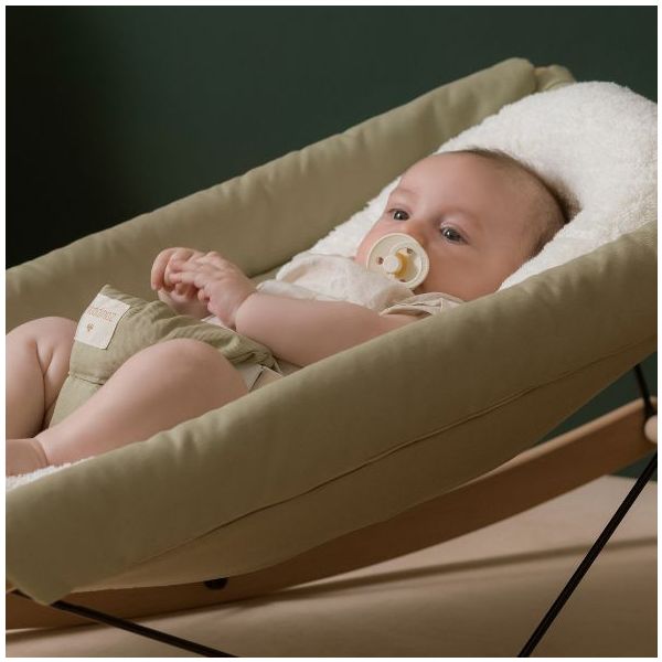New Born Bouncer Reducer Cushion Growing Green - Terry Cotton