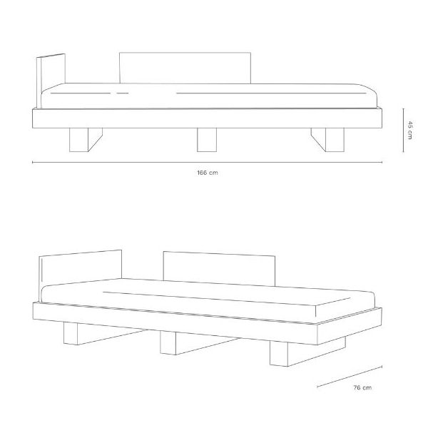 Lit banquette Junior 70 x 160 cm Heju x Nobodinoz